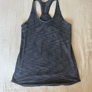 Lululemon Athletica Gray Fitted Racerback Tank Top